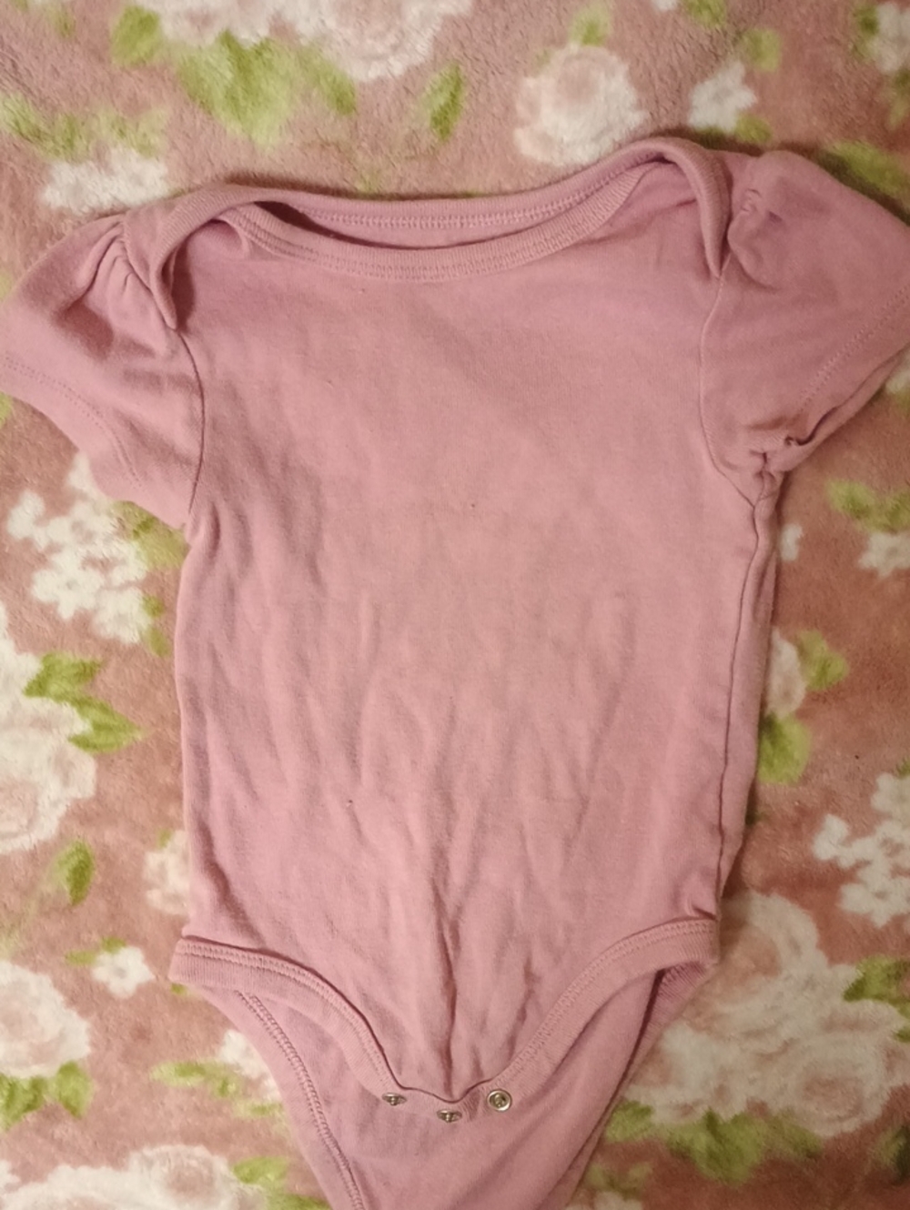 cloud island Mauve Pink Short-Sleeve Baby One-Piece Bodysuit